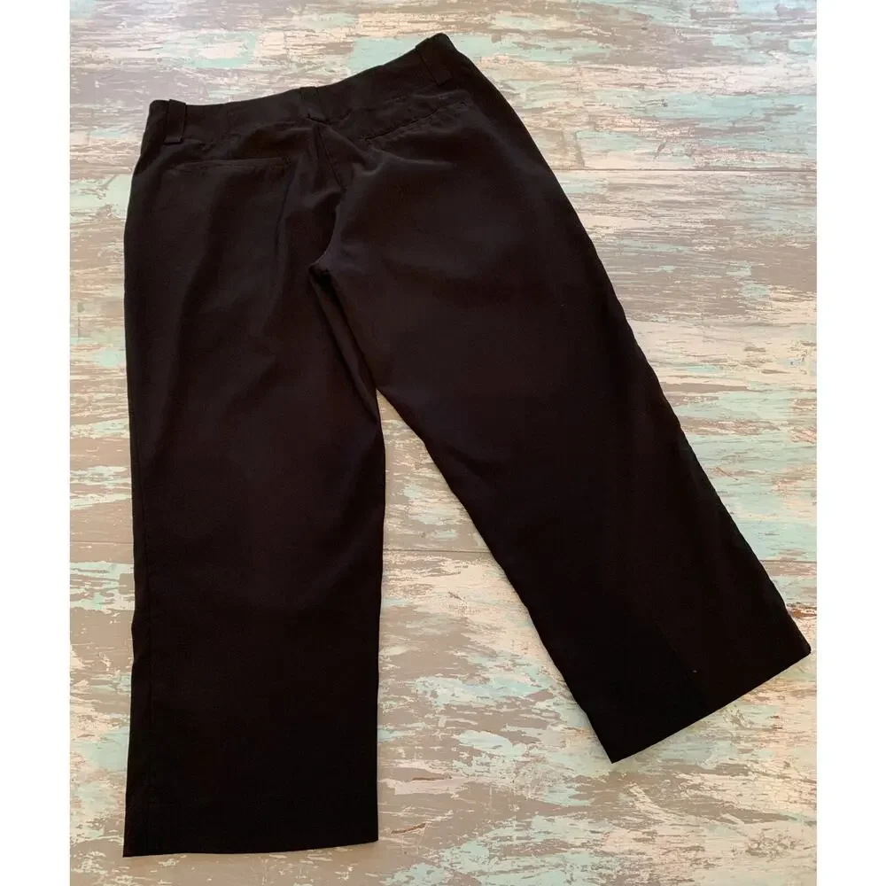 Size 6 Nike Golf Tour Performance Women's Dri-Fit Black Pants Crop 23